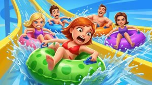 Игра про Аквапарк! Построй самую высокую водяную горку!
