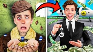 Влад А4 Жизнь от БОМЖА до МИЛЛИАРДЕРА ! в игре майнкрафт