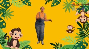 Изучаем Танец Обезьянок! Активная Песенка - Разминка для Детей!  #зарядка #детям #мультик