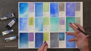 Основные оттенки синего для акварели 💙 Не покупайте, пока не посмотрите!