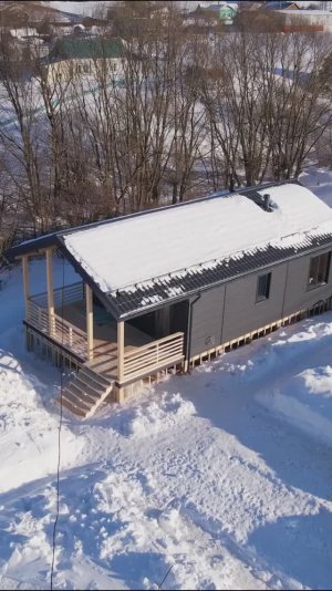 Проект дома 6 на 9 с террасой