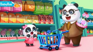 BabyBus: Город жизни панды — менеджер продуктового магазина! 🛒🐼 Развивающий мультфильм для детей
