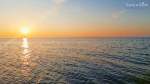 Ейск: закат солнца над Таганрогским заливом 25 марта 2026 года!