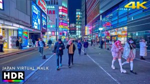 Tokyo Japan - Shinjuku City Walking Tour During Blue Hour