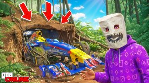 НАШЕЛ ЧИТЕРСКУЮ ФОРМУЛУ-1 В ДЖУНГЛЯХ! БИТВА АВТОУГОНЩИКОВ В ГТА 5 ОНЛАЙН | ЧИТ ТАЧКИ