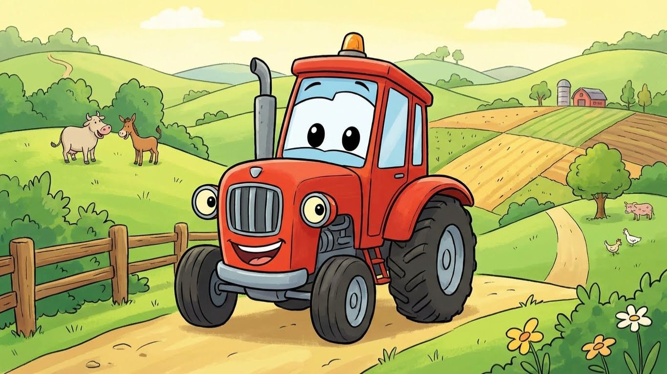 ПО ПОЛЯ ПО ПОЛЯМ ЧУДО ТРАКТОР ЕДЕТ К НАМ