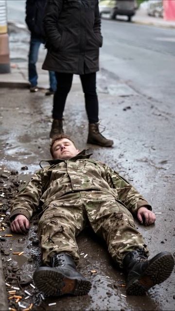 Потеря в сером мире #безысходность #война #человечность