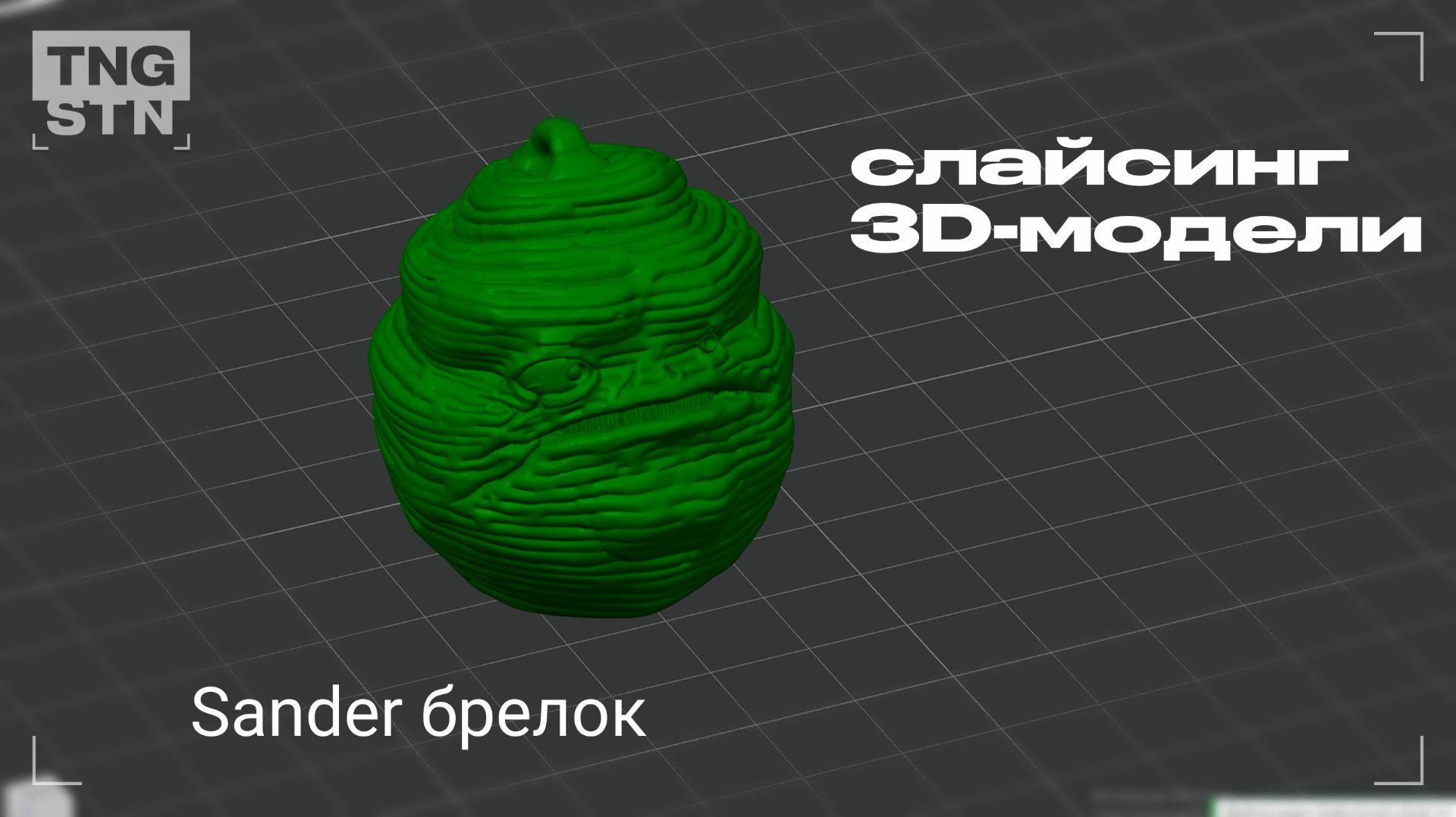 Слайсинг 3D модели_Sander head | Процесс P001