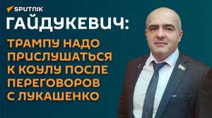 Гайдукевич: Трампу надо прислушаться к Коулу после переговоров с Лукашенко