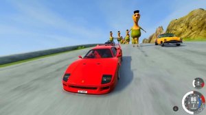 ХАМУД ХАБИБИ ПРОТИВ МАШИН! ВЫЖИВАНИЕ НА СПУСКЕ СМЕРТИ В BeamNG.drive