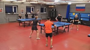 I ф. Ким/Бандукова (1180) - Закзун/Орлова (1158) настольный теннис 22.03 Парный МИКСТ турнир