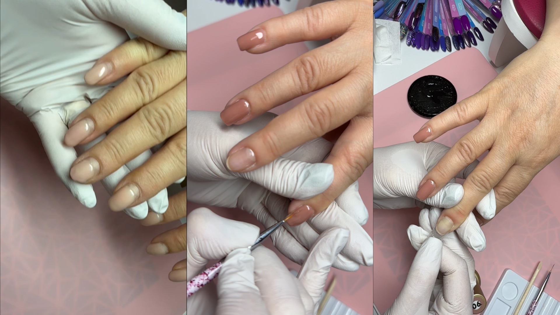 Наращивание Ногтей на ВФ/Укрепление Базой HARD