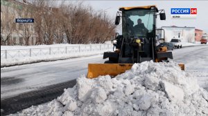 Воркута продолжает бороться с избытком снега