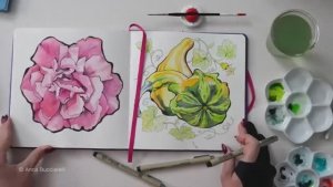 ОСНОВЫ АКВАРЕЛИ. Техника прорисовки и размывки