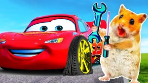 Мистер хомяк и машинки, детям/видео про Хомяков. Видео для детей