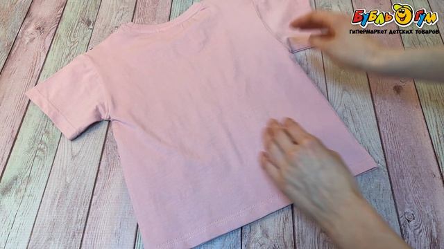 Футболка Lanson Kids хлопковая с черной надписью made with love нежно-розовая - видео