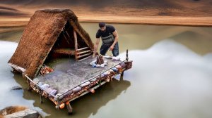 Я построил укрытие в тихом месте / Бушкрафт / Одиночное выживание