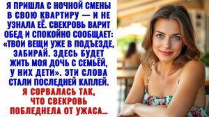 Вернулась с ночной — а свекровь: «Твои шмотки в подъезде. Проваливай, милая» Аудиорассказ