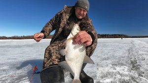 Счастливая лунка, принесла бонусы. Ловля на дьявола. Сезон  твердой воды закрыт