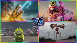 АКУЛА-МОНСТР И СИРЕНОГОЛОВЫЙ: Музыкальный Баттл Героев — Веселый Мультик 🦈🔊