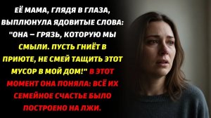Моя мама сказала мне: "Она — грязь, от которой мы избавились. Пусть гниёт в приюте!"