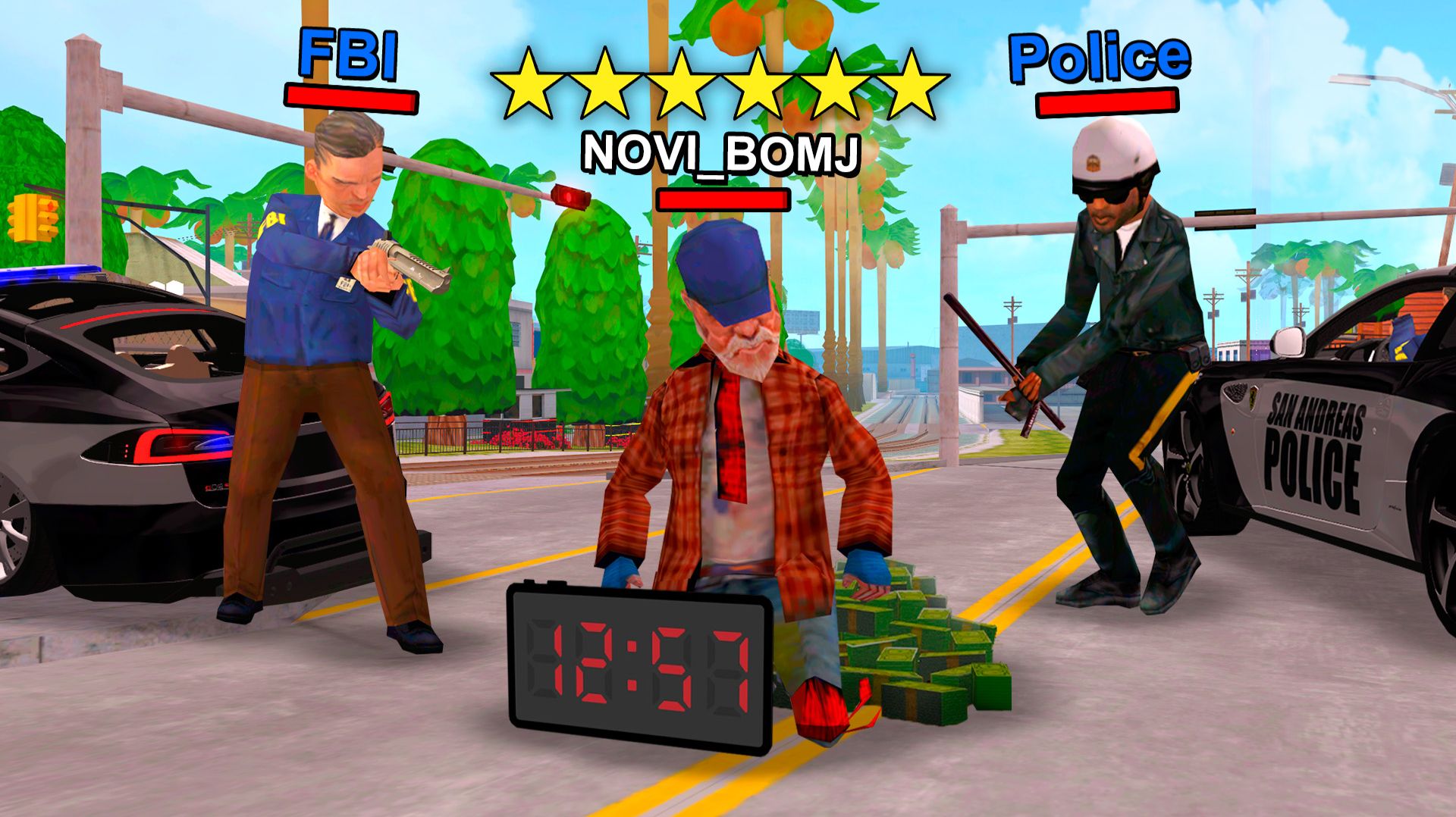 10.000.000$ БОМЖУ ЗА КАЖДУЮ МИНУТУ ПЕРЕЖИТУЮ с 6 УРОВНЕМ РОЗЫСКА на АРИЗОНА РП