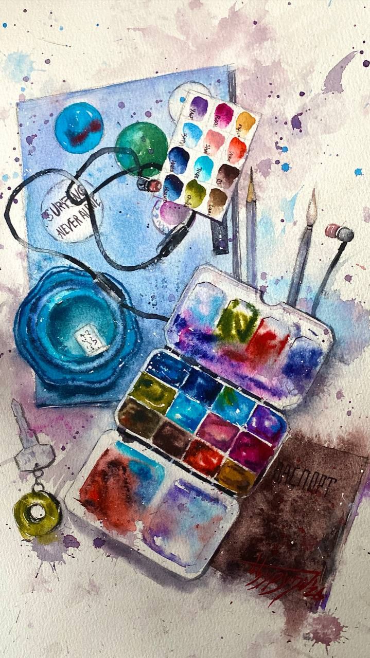 Что у художника в сумке?