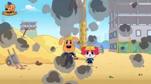 Храбрый шериф Лабрадор. Не играйте на стройке. Познавательный мультфильм.