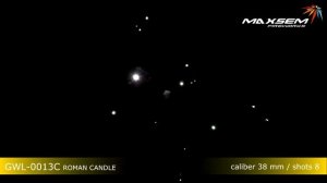 Римская свеча GWL 0013C   1,5 дюйм 38 мм  калибр   эффест C   8 выстрелов