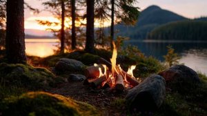 Спокойный Костёр. Приятные звуки природы для сна и спокойствия.