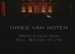 Показ мужской коллекции Dries Van Noten осень-зима 1997-1998