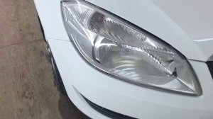 Город Братск. DENAUTO BRATSK. Полировка авто автомобиля Шкода Фабия с нанесением керамики.