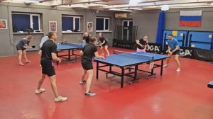 II ф. Виноградов/Шарый (1081) - Каматин/Михайлова (1027) настольный теннис 22.03 Парный МИКСТ турнир