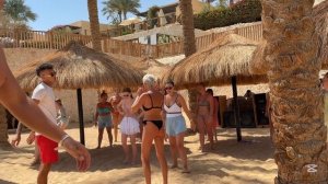 Пляж у отеля  The Grand Hotel Sharm El Sheikh 5* анимация.