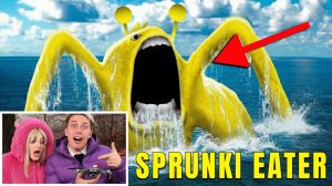 СРОЧНО! Мой дрон снял ОГРОМНОГО SPRUNKI ПОЖИРАТЕЛЯ!