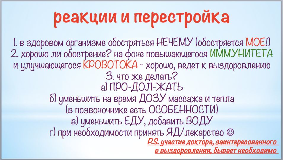 Обострение в позвоночнике