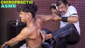 Relaxing Chiropractic ASMR ｜ Spine Cracking,Hair Cracking & Head Massage By Asim ｜ Deep Sleep