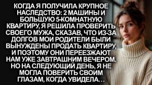 Когда я получила крупное наследство, я решила проверить мужа, сказав, что родители переезжают к нам…