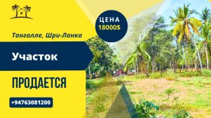 Продается участок в Тангалле, 18000$, Шри-Ланка