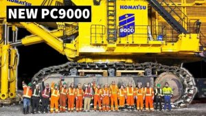 Внутри самого большого экскаватора KOMATSU в истории PC 9000.