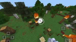 Майнкрафт и.. #99 заряд ветра против огня на дереве