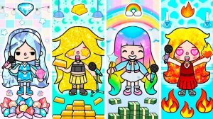 РАДУЖНЫЕ VS ЗОЛОТЫЕ VS ХОЛОДНЫЕ VS ГОРЯЧИЕ ВОЛОСЫ #tocalifeworld #tocaboca