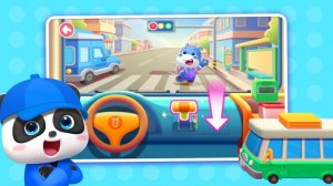 BabyBus: Город жизни панды — играем в водителя автобуса! 🚌🐼 Развивающий мультфильм для детей