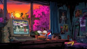 Street Fighter Feels Different Tonight… Retrowave Room for Coding