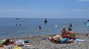 Пляж Русалка Мисхор. Обзор пляжа. Лучшие пляжи Крыма. Крым 2026.