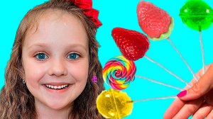 Детская песенка про цвета и конфеты / Видео для детей малышей