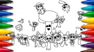 СПРУНКИ: НОВАЯ РАССЛАБЛЯЮЩАЯ РАСКРАСКА🎨 ПОД СУПЕР ТРЕК! ВСЕ СПРУНКИ РЕАКЦИЯ