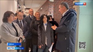 Вячеслав Гладков проинспектировал ход капремонта Губкинского горно-политехнического колледжа