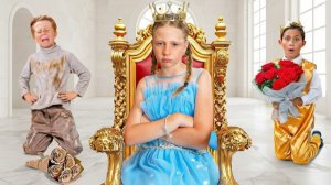Настя выбирает принца для королевского бала