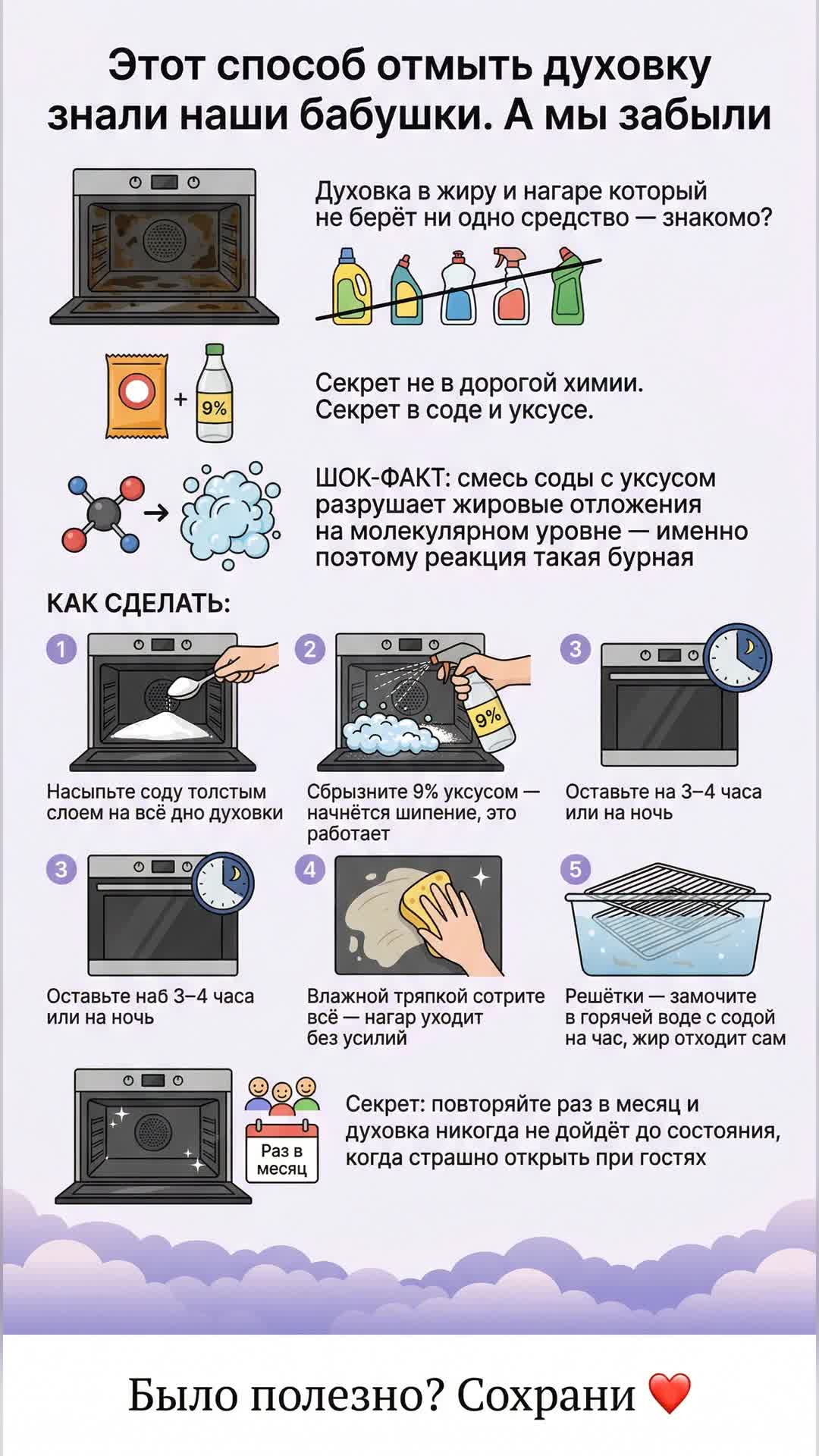 Этот способ отмыть духовку знали наши бабушки. А мы забыли